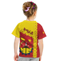 Tigray Region Kid T Shirt Tigray Emblem With Flag Map