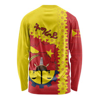 Tigray Region Long Sleeve Shirt Tigray Emblem With Flag Map