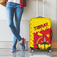 Tigray Region Luggage Cover Tigray Emblem With Flag Map