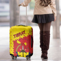 Tigray Region Luggage Cover Tigray Emblem With Flag Map