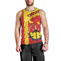 Tigray Region Men Tank Top Tigray Emblem With Flag Map