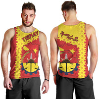 Tigray Region Men Tank Top Tigray Emblem With Flag Map