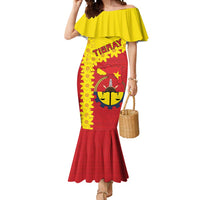 Tigray Region Mermaid Dress Tigray Emblem With Flag Map