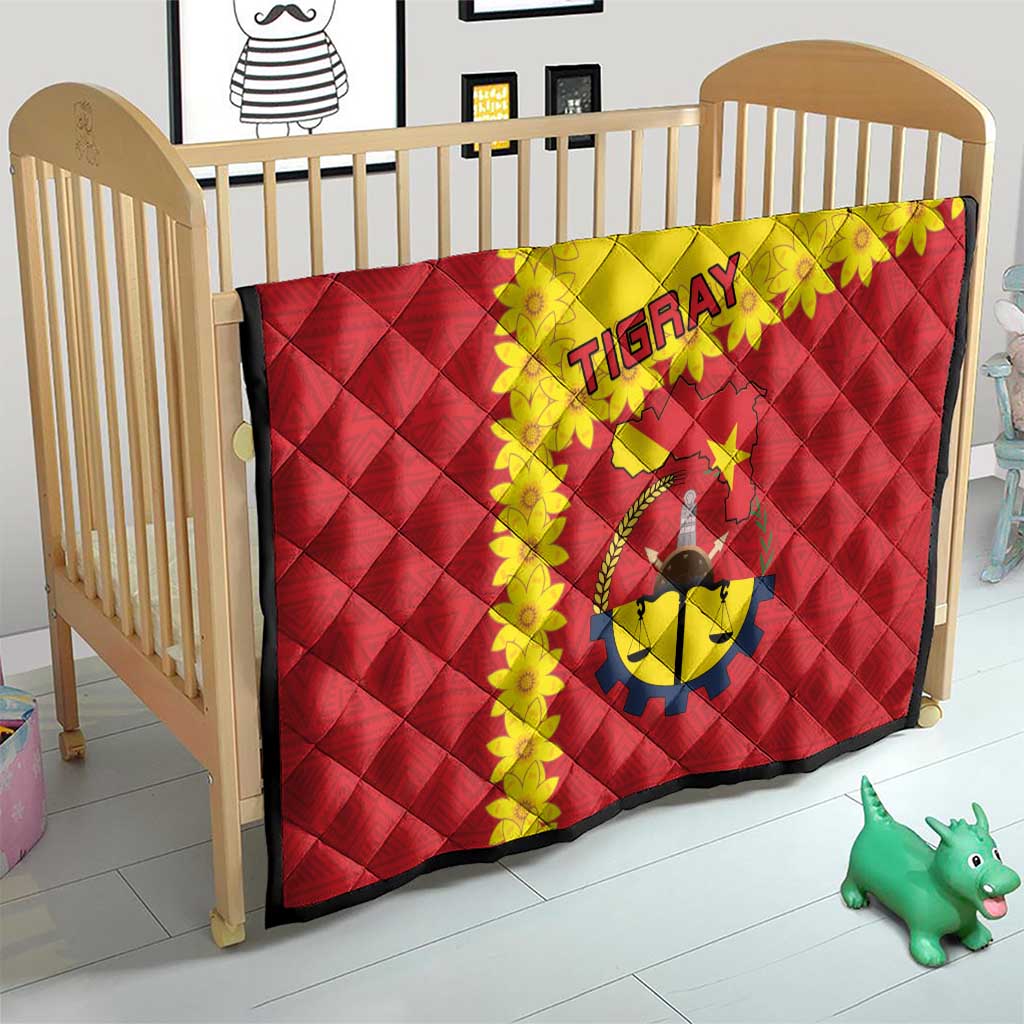 Tigray Region Quilt Tigray Emblem With Flag Map