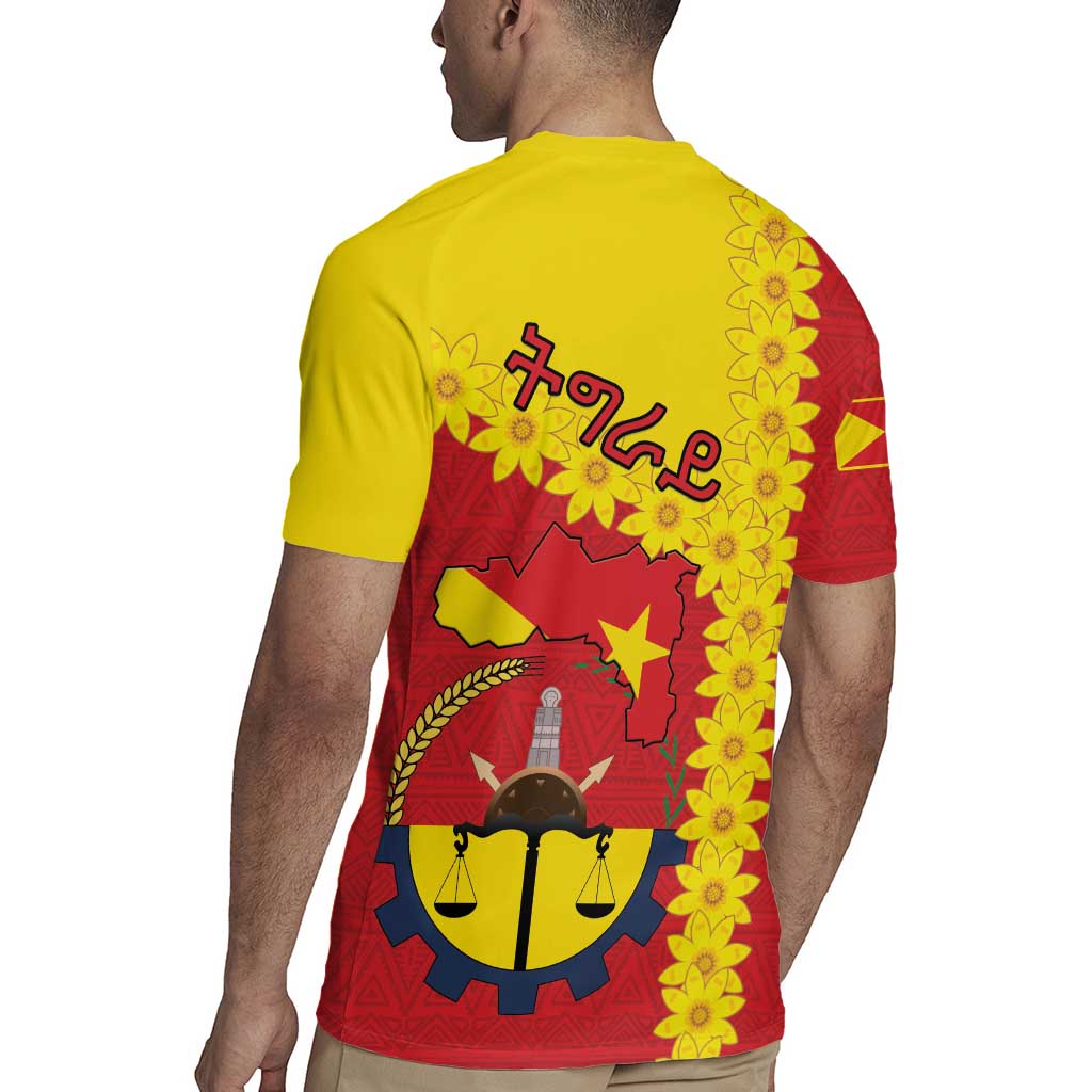 Tigray Region Rugby Jersey Tigray Emblem With Flag Map