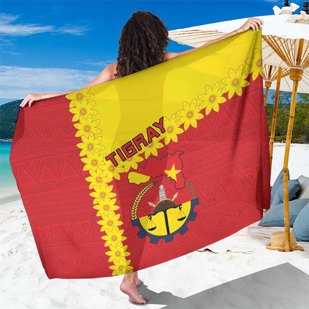 Tigray Region Sarong Tigray Emblem With Flag Map