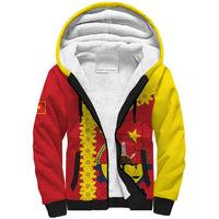 Tigray Region Sherpa Hoodie Tigray Emblem With Flag Map