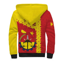 Tigray Region Sherpa Hoodie Tigray Emblem With Flag Map