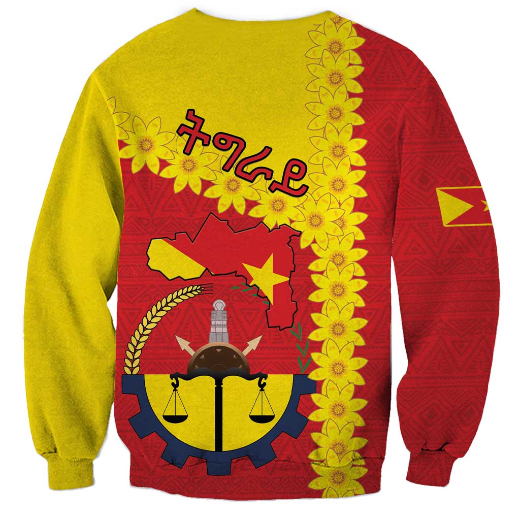 Tigray Region Sweatshirt Tigray Emblem With Flag Map