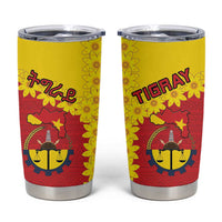 Tigray Region Tumbler Cup Tigray Emblem With Flag Map