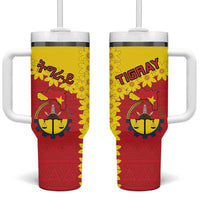 Tigray Region Tumbler With Handle Tigray Emblem With Flag Map