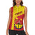 Tigray Region Women Sleeveless Polo Shirt Tigray Emblem With Flag Map