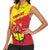 Tigray Region Women Sleeveless Polo Shirt Tigray Emblem With Flag Map