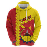 Tigray Region Zip Hoodie Tigray Emblem With Flag Map