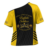 Personalized Buffalo Soldiers Cross Shoulder Shirt 9th & 10th Cavalry Regiment
