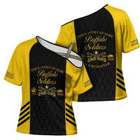 Personalized Buffalo Soldiers Cross Shoulder Shirt 9th & 10th Cavalry Regiment