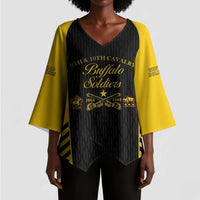 Personalized Buffalo Soldiers Kimono Sleeve Blouse 9th & 10th Cavalry Regiment
