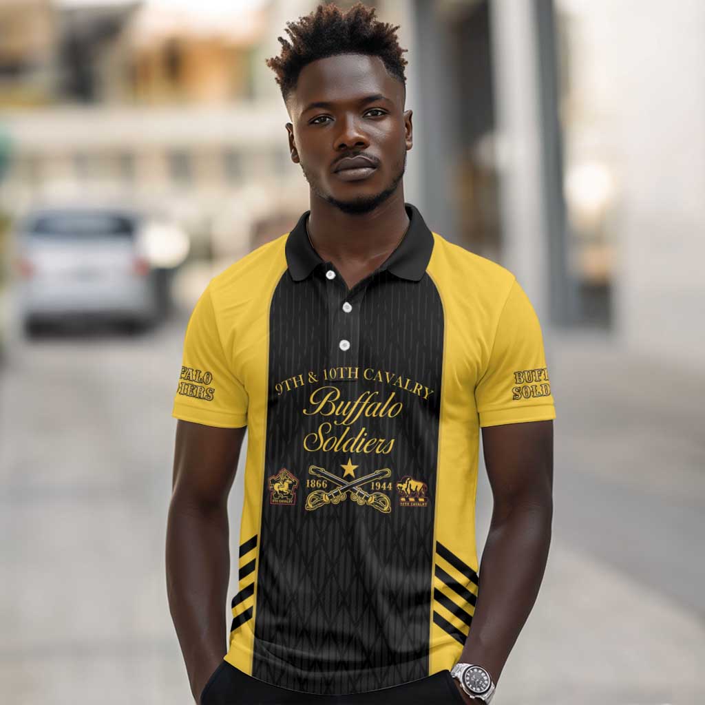 Personalized Buffalo Soldiers Polo Shirt 9th & 10th Cavalry Regiment