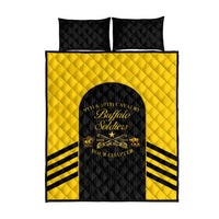 Personalized Buffalo Soldiers Quilt Bed Set 9th & 10th Cavalry Regiment