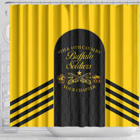 Personalized Buffalo Soldiers Shower Curtain 9th & 10th Cavalry Regiment