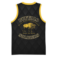 Personalized Buffalo Soldiers Basketball Jersey We Can We Will Ready and Forward