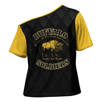 Personalized Buffalo Soldiers Cross Shoulder Shirt We Can We Will Ready and Forward