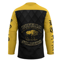 Personalized Buffalo Soldiers Hockey Jersey We Can We Will Ready and Forward