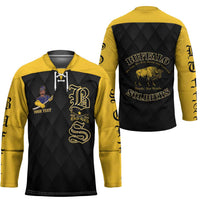 Personalized Buffalo Soldiers Hockey Jersey We Can We Will Ready and Forward