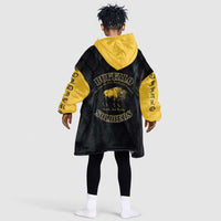 Personalized Buffalo Soldiers Kid Wearable Blanket Hoodie We Can We Will Ready and Forward