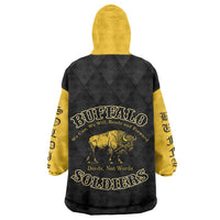 Personalized Buffalo Soldiers Kid Wearable Blanket Hoodie We Can We Will Ready and Forward