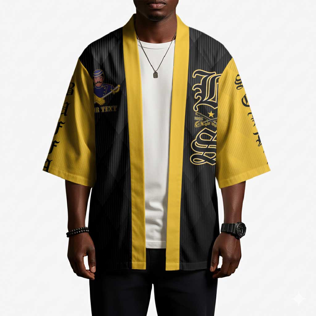 Personalized Buffalo Soldiers Kimono We Can We Will Ready and Forward