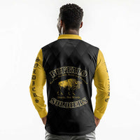 Personalized Buffalo Soldiers Long Sleeve Polo Shirt We Can We Will Ready and Forward