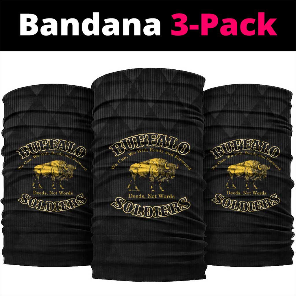 Buffalo Soldiers Neck Gaiter We Can We Will Ready and Forward