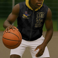 Personalized Buffalo Soldiers Sleeveless Zip Hoodie We Can We Will Ready and Forward