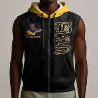 Personalized Buffalo Soldiers Sleeveless Zip Hoodie We Can We Will Ready and Forward