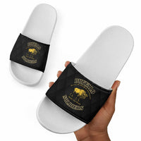 Buffalo Soldiers Slide Sandals We Can We Will Ready and Forward