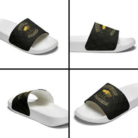 Buffalo Soldiers Slide Sandals We Can We Will Ready and Forward