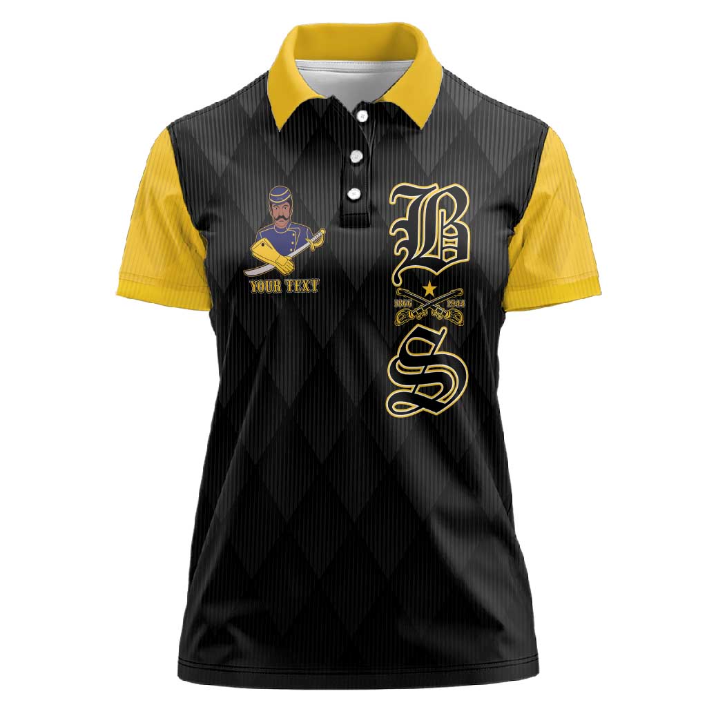 Personalized Buffalo Soldiers Women Polo Shirt We Can We Will Ready and Forward
