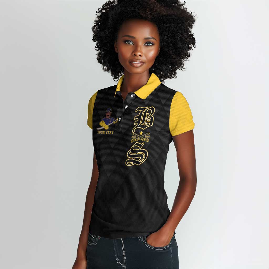 Personalized Buffalo Soldiers Women Polo Shirt We Can We Will Ready and Forward