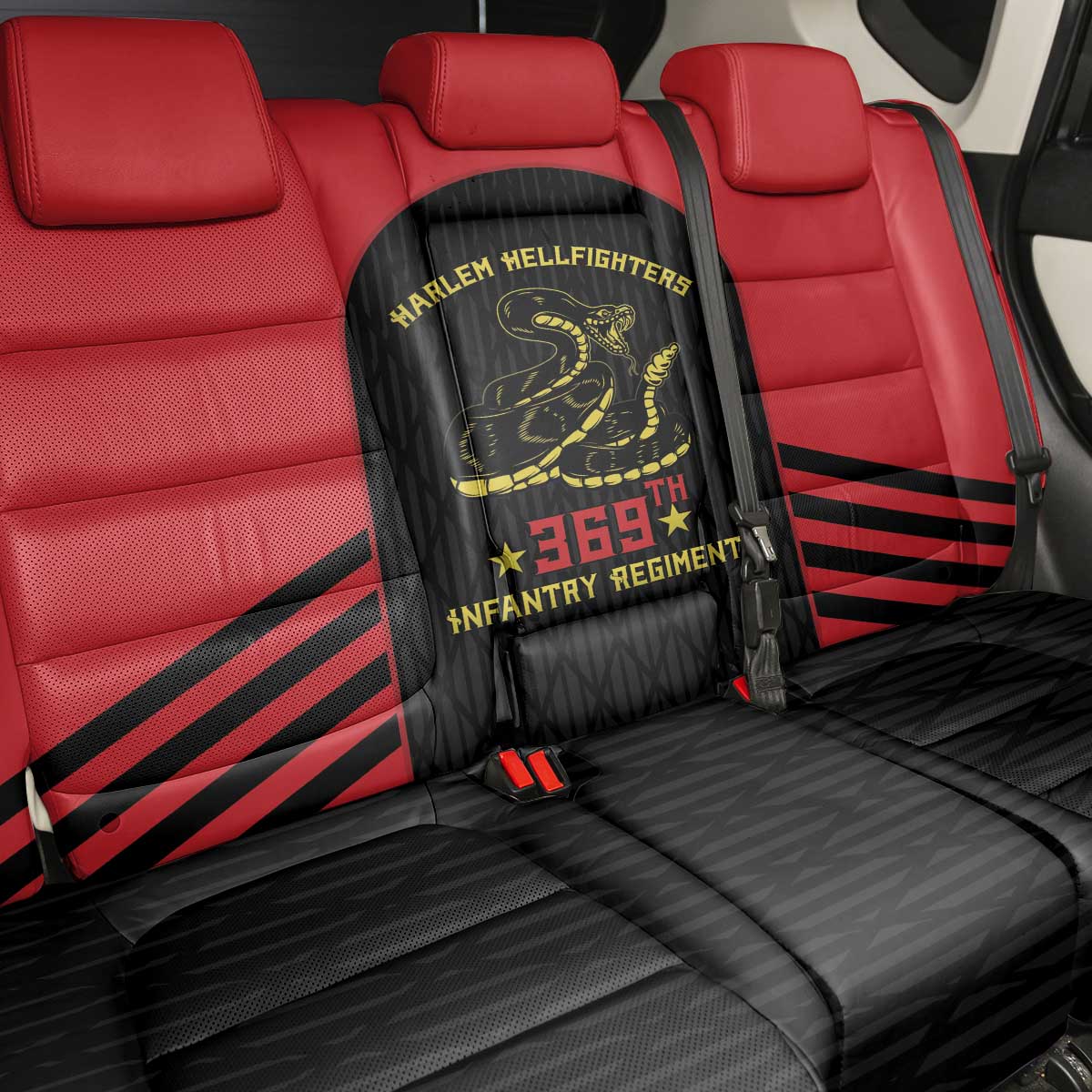 Harlem Hellfighters Back Car Seat Cover 369th Infantry Regiment Legacy