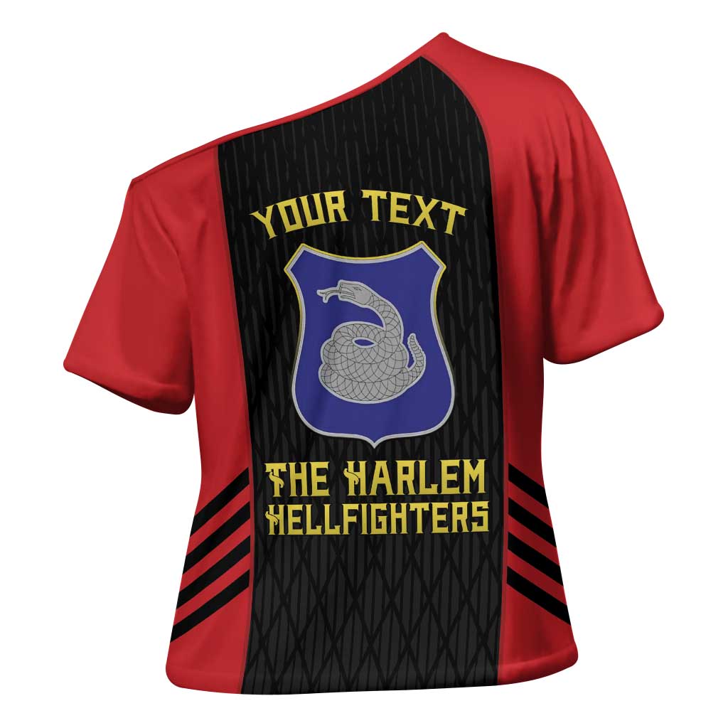 Personalized Harlem Hellfighters Cross Shoulder Shirt 369th Infantry Regiment Legacy