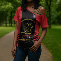 Personalized Harlem Hellfighters Cross Shoulder Shirt 369th Infantry Regiment Legacy