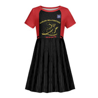 Personalized Harlem Hellfighters Kid Short Sleeve Dress 369th Infantry Regiment Legacy