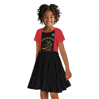 Personalized Harlem Hellfighters Kid Short Sleeve Dress 369th Infantry Regiment Legacy