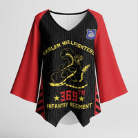 Personalized Harlem Hellfighters Kimono Sleeve Blouse 369th Infantry Regiment Legacy