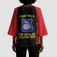 Personalized Harlem Hellfighters Kimono Sleeve Blouse 369th Infantry Regiment Legacy