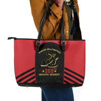 Harlem Hellfighters Leather Tote Bag 369th Infantry Regiment Legacy