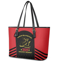 Harlem Hellfighters Leather Tote Bag 369th Infantry Regiment Legacy
