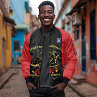 Personalized Harlem Hellfighters Sleeve Zip Bomber Jacket 369th Infantry Regiment Legacy