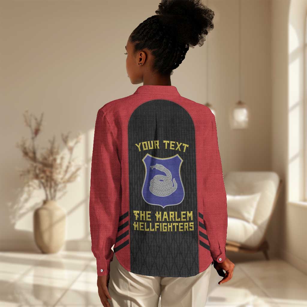 Personalized Harlem Hellfighters Women Casual Shirt 369th Infantry Regiment Legacy